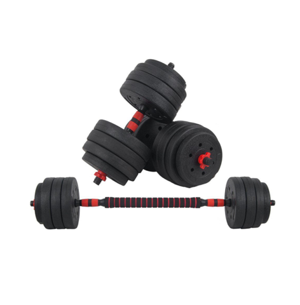 Набор композитных гантелей AMETIST 24 кг с соединительным грифом